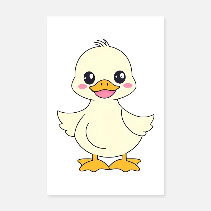 Bébé Duck Duck enfants mignon Poster 20 x 30 cm