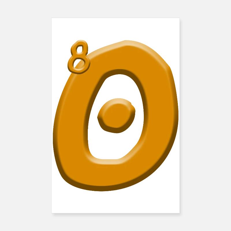 80th Birthday Poster 8" x 12" (20x30 cm)