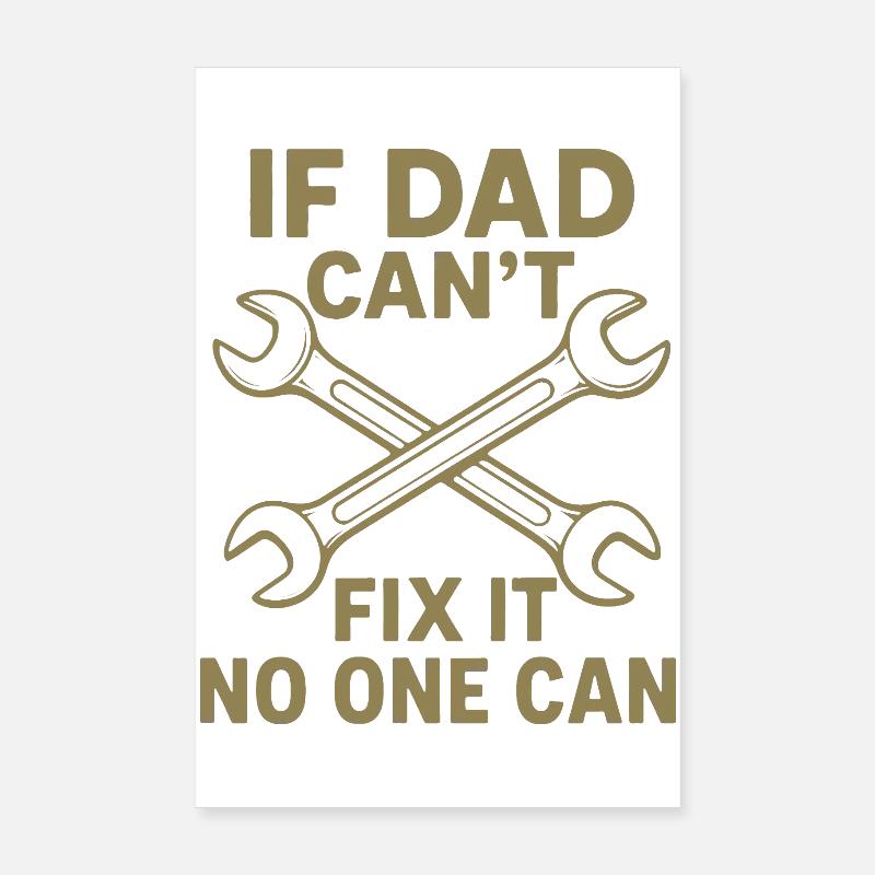 Papa Vater Dad Sprüche Heimwerker Handwerker Poster 20x30 cm