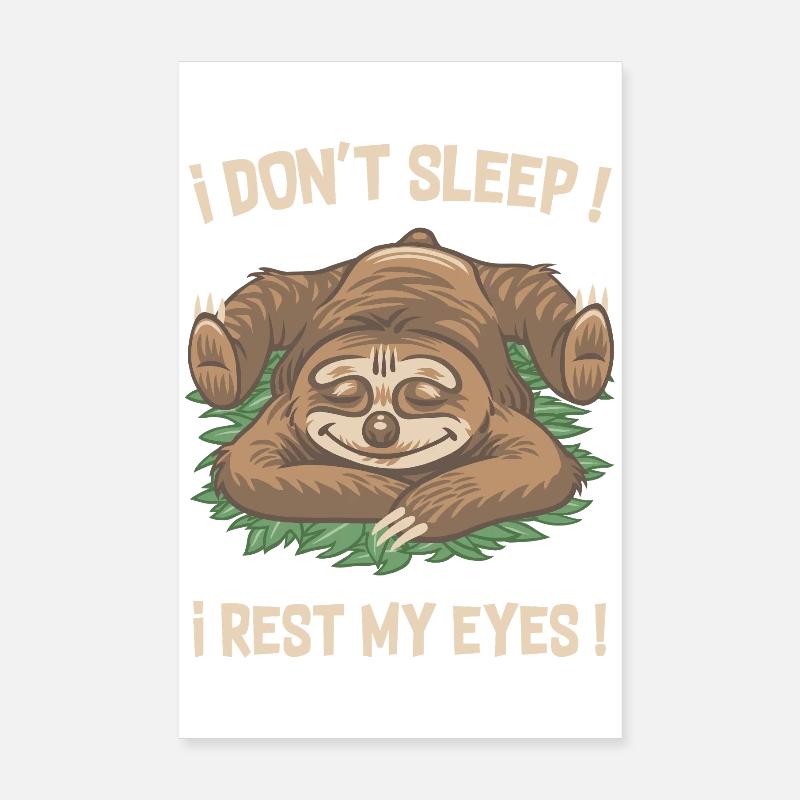 Ich schlafe nicht ! Poster 20x30 cm