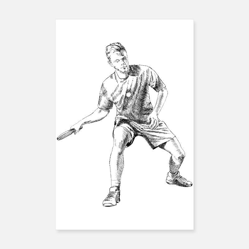 Table tennis Poster 8" x 12" (20x30 cm)