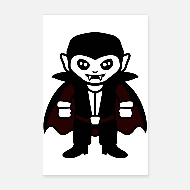 Costume mignon de Vampire Evil Dracula pour Halloween Poster 20 x 30 cm