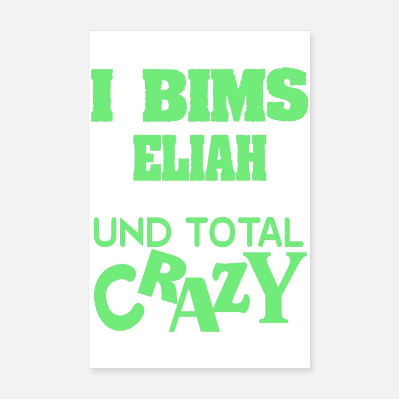Elijah comme prénom Poster 20 x 30 cm