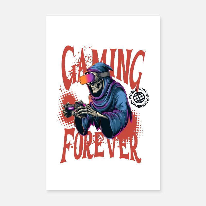 Gaming Forever – Reaper Edition Poster 20x30 cm