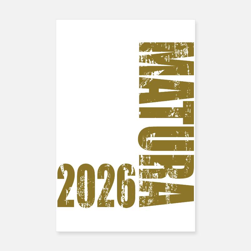 Matura 2026 - Poster 8" x 12" (20x30 cm) - white