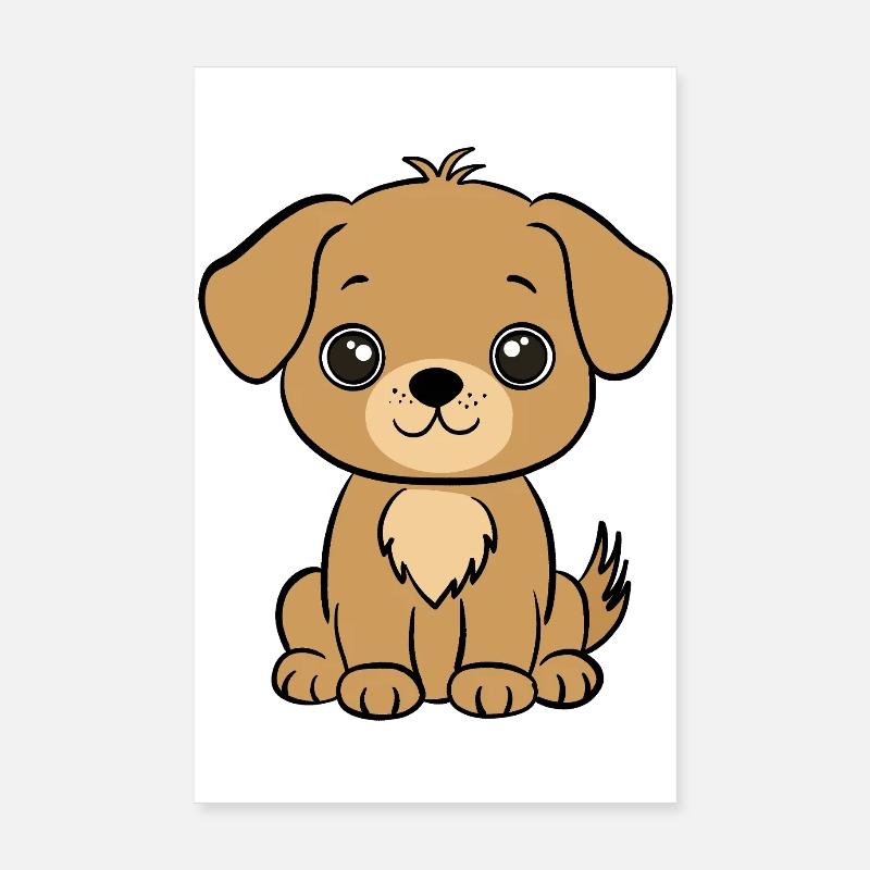 Chien Poster 20 x 30 cm