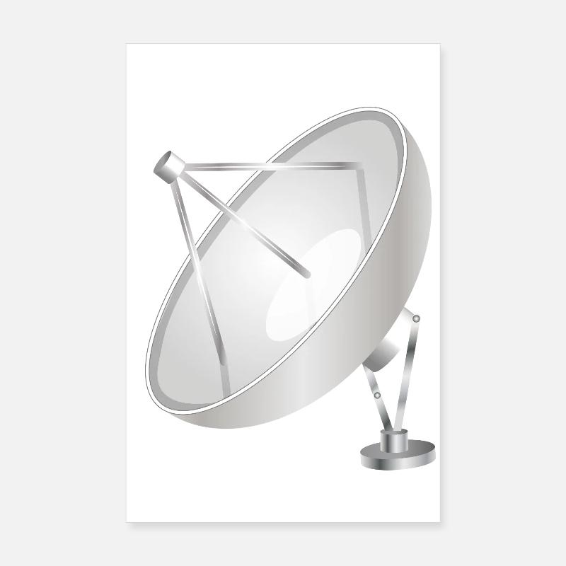 Satellite dish with a clear modern look Poster 8" x 12" (20x30 cm)
