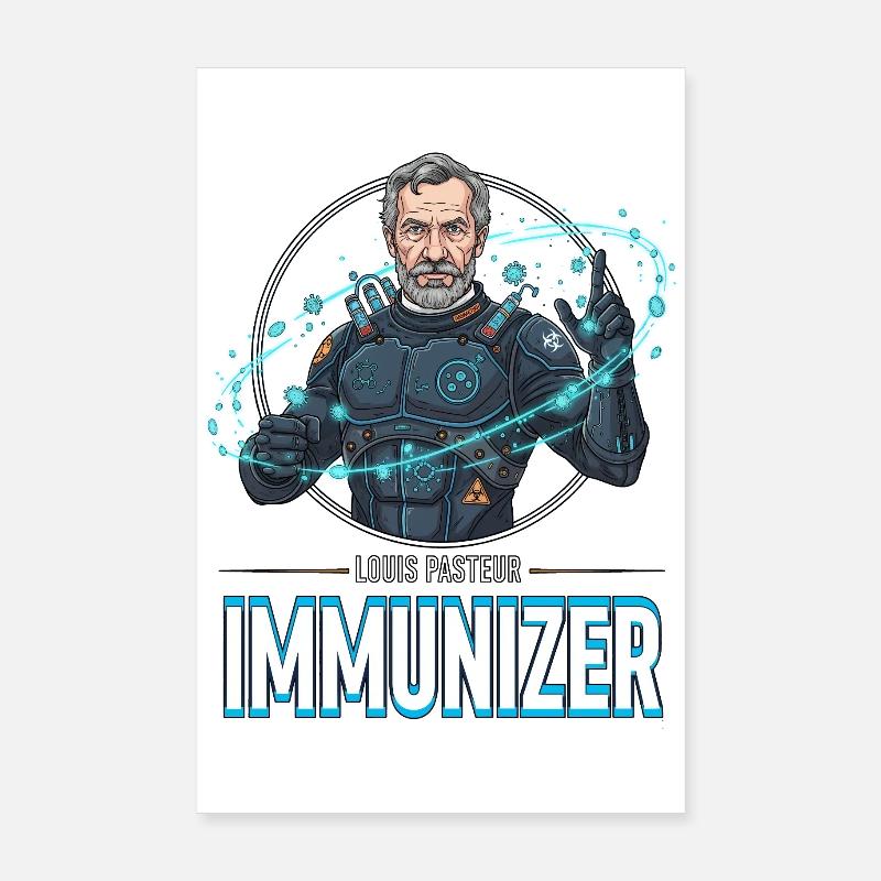 Pasteur Immunizer Armor Poster 8" x 12" (20x30 cm)