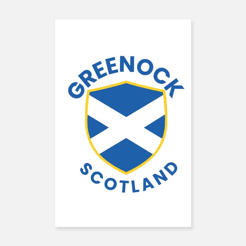 Greenock Shield Schottland-Wappen Poster 20x30 cm
