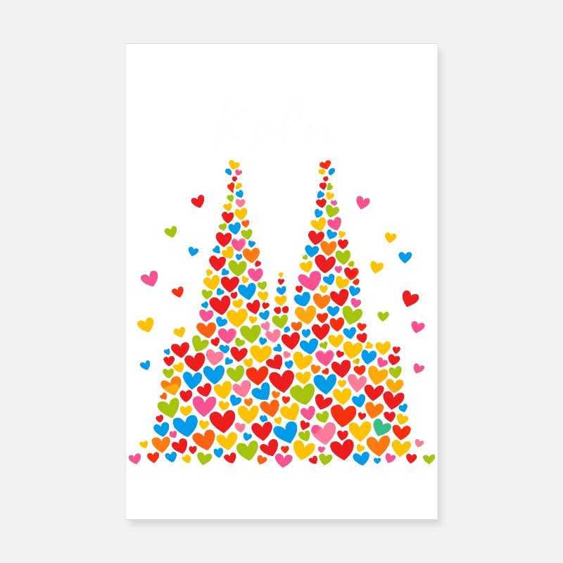 Cologne Carnival Alaaf Confetti Gift Poster 8" x 12" (20x30 cm)