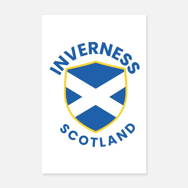 Inverness Scottish Shield Poster 20x30 cm