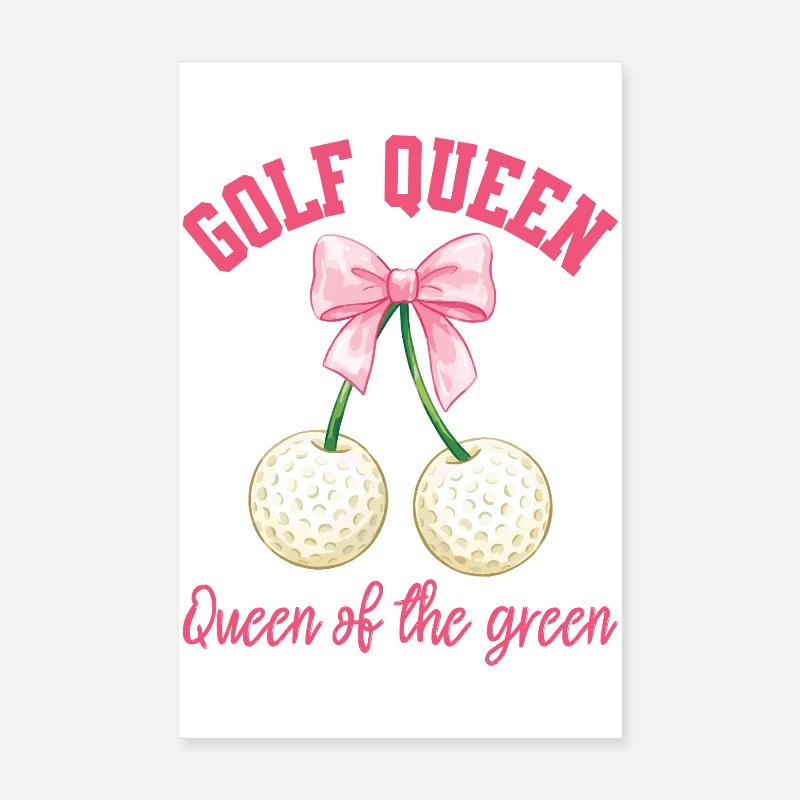 Golfeuse Drôle de Golfeuse Féminine Poster 20 x 30 cm