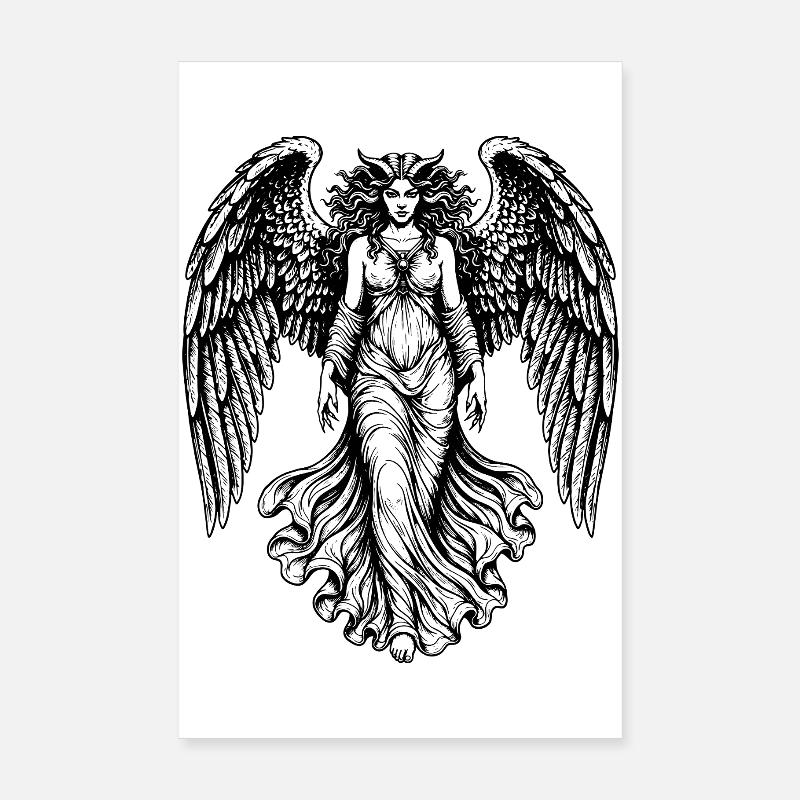 Lilith, gefallener Engel Poster 20x30 cm