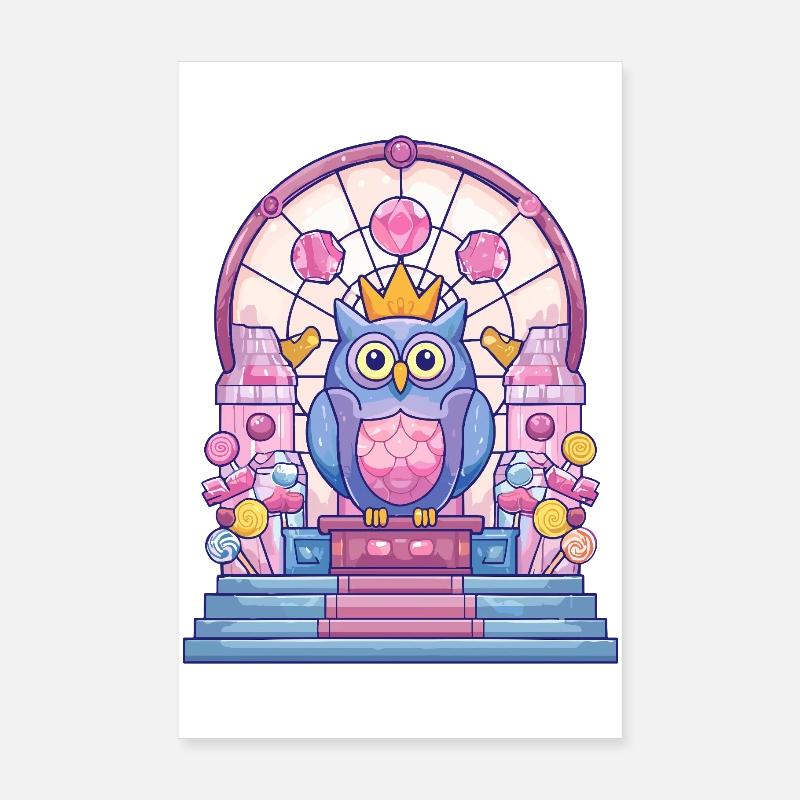 Sugar Throne Owl Ruler Poster 8" x 12" (20x30 cm)