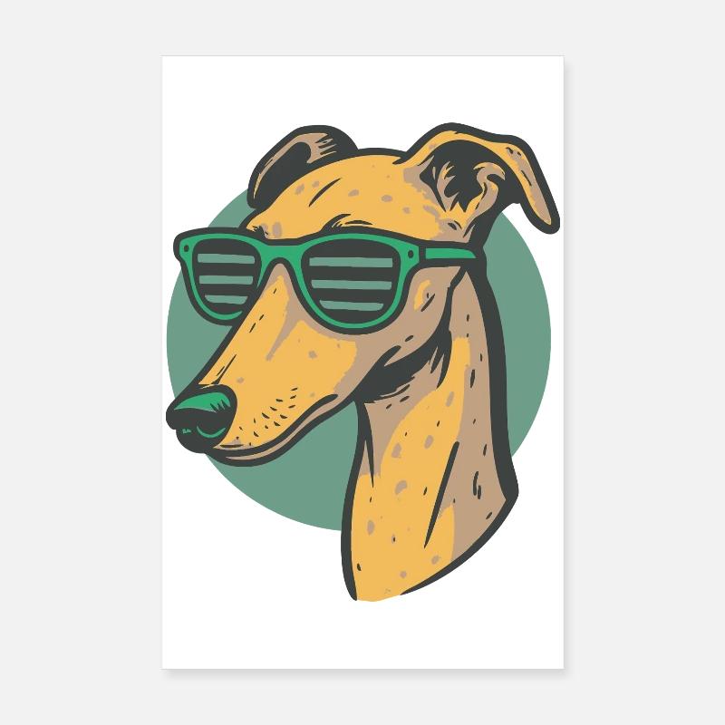 Greyhound, Galgo Poster 8" x 12" (20x30 cm)