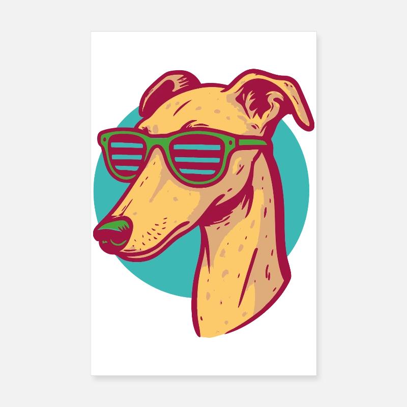Greyhound, Galgo Poster 8" x 12" (20x30 cm)