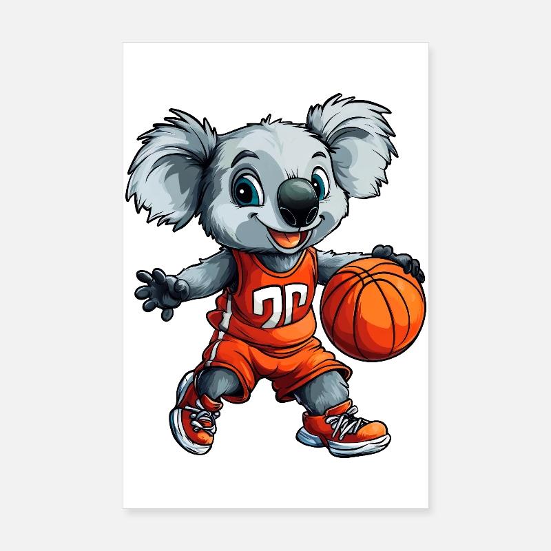 Koala / Hooper du basket-ball Poster 20 x 30 cm