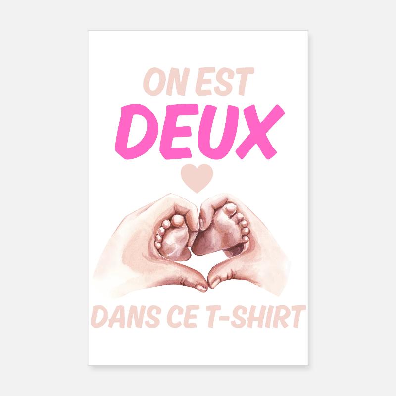 Ankündigung Babynachricht Liebe Schwangerschaft Poster 20x30 cm