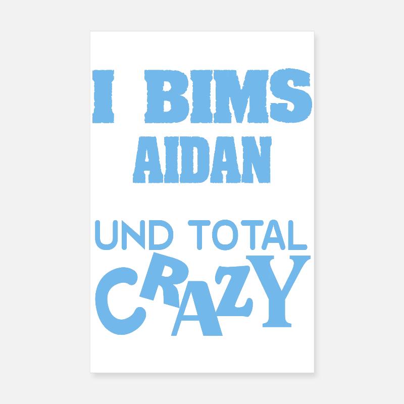 Crazy Aidan Poster 20x30 cm