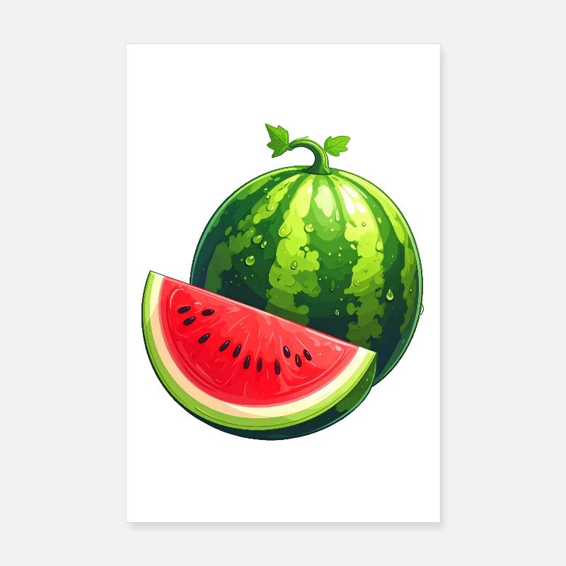 Watermelon Poster 8" x 12" (20x30 cm)