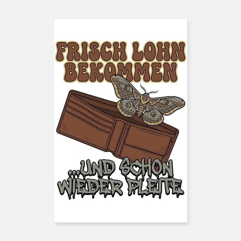 Lohn Motte Poster 20x30 cm