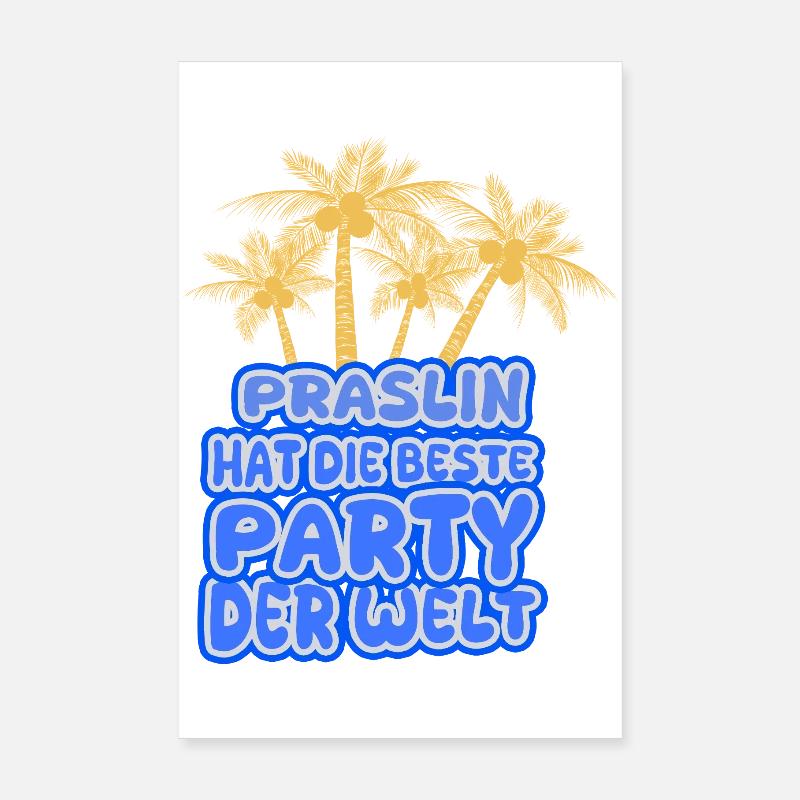 Région de vacances Praslin Poster 20 x 30 cm