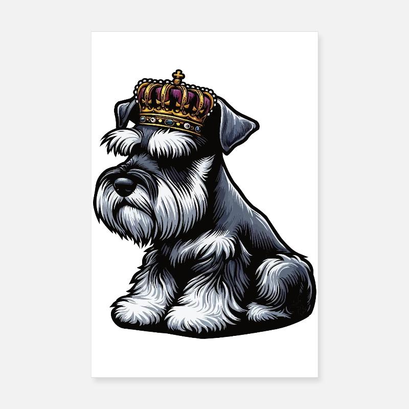 Schnauzer géant Schnauzer Propriétaire de Schnauzer Poster 20 x 30 cm