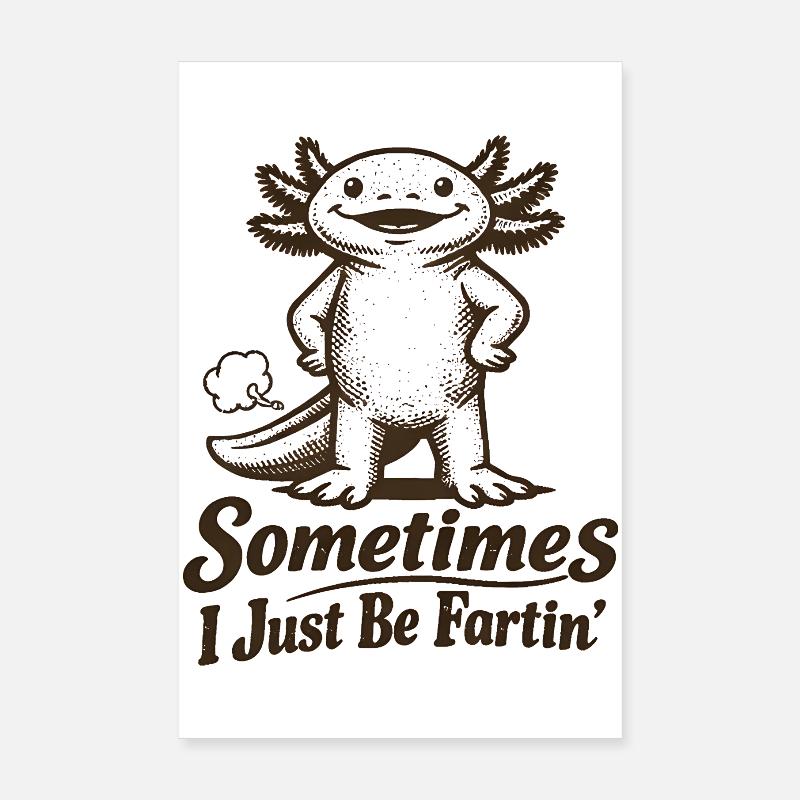 Parfois, je pète simplement. Poster 20 x 30 cm