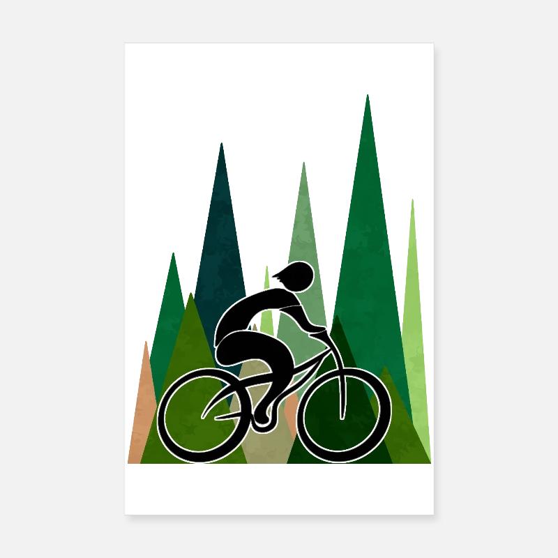 Radfahrer Poster 20x30 cm