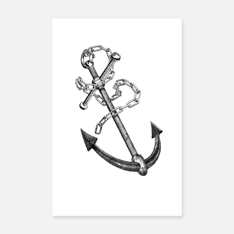 Anchor Poster 8" x 12" (20x30 cm)