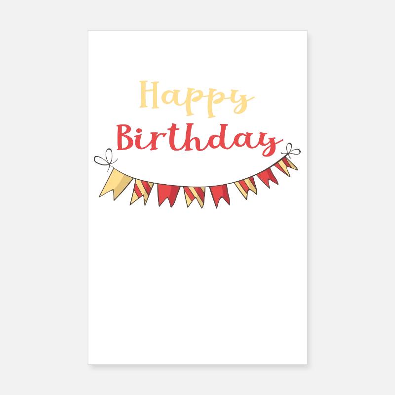 Joyeux anniversaire Poster 20 x 30 cm