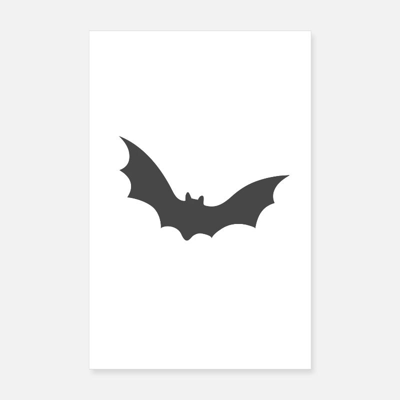 Bat, Halloween, Robin, Horror Poster 8" x 12" (20x30 cm)
