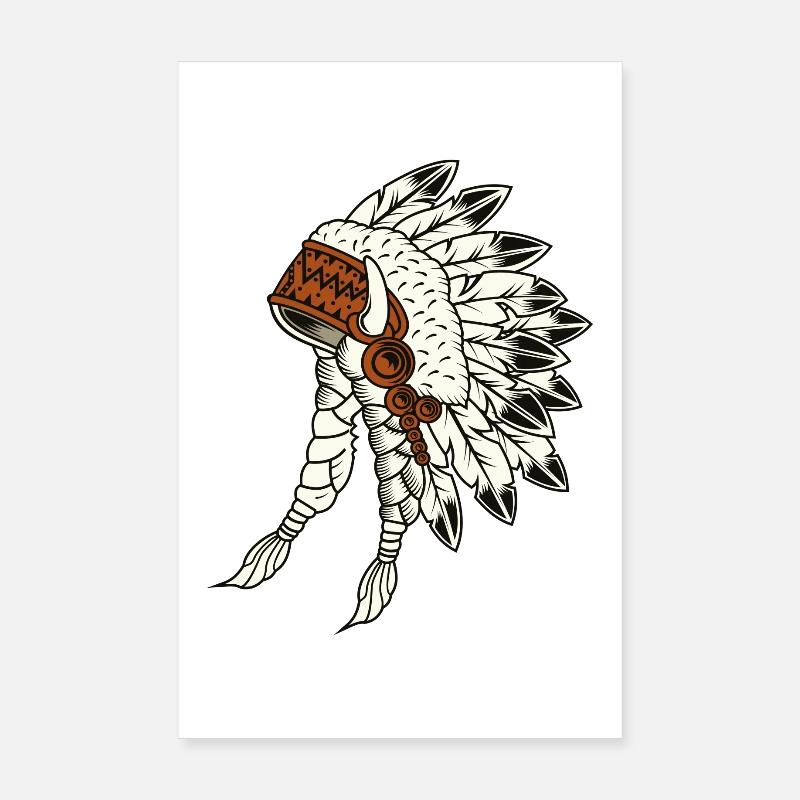 Indian Poster 8" x 12" (20x30 cm)