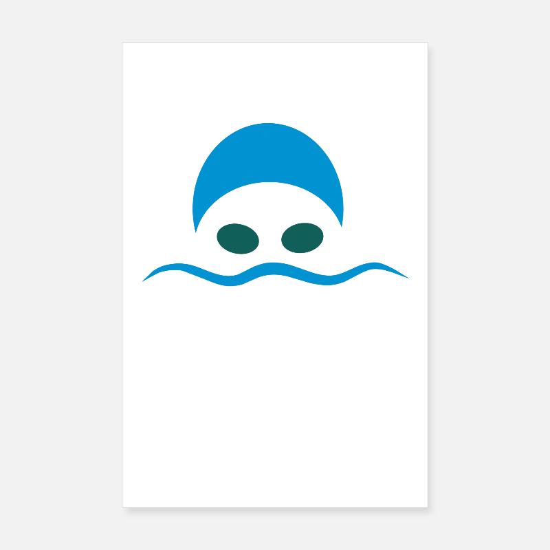 swim Poster 8" x 12" (20x30 cm)