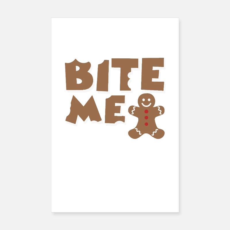 bite me Poster 8" x 12" (20x30 cm)