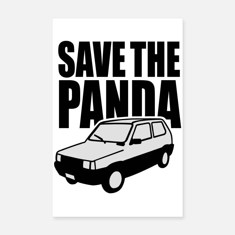 Enregistrez le panda Poster 20 x 30 cm