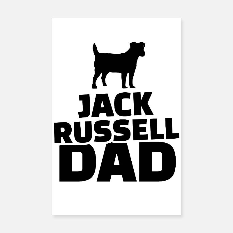 Jack Russel Dad Poster 20x30 cm