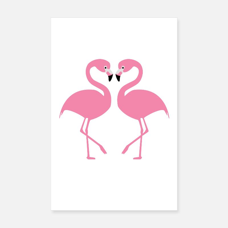 Flamants roses Poster 20 x 30 cm