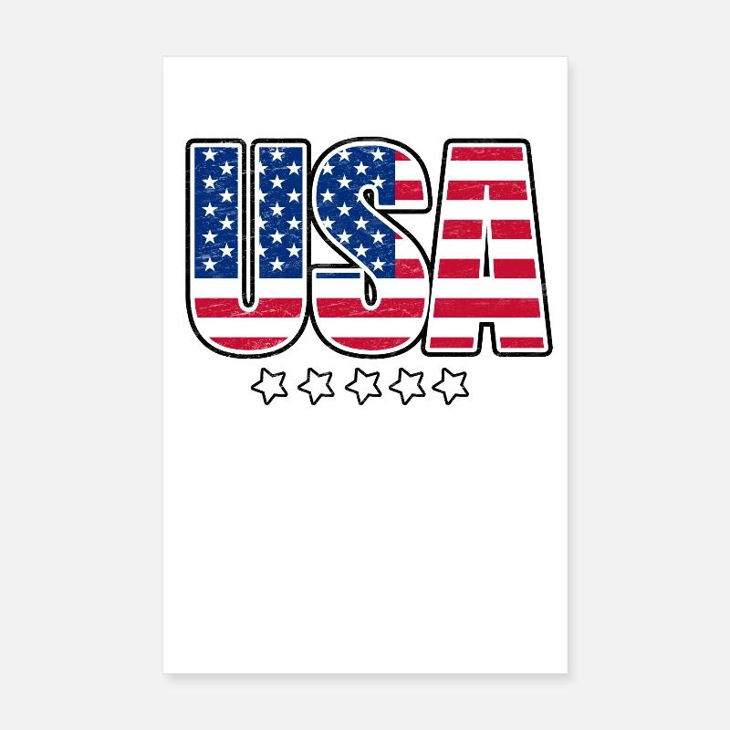 USA Poster 20x30 cm