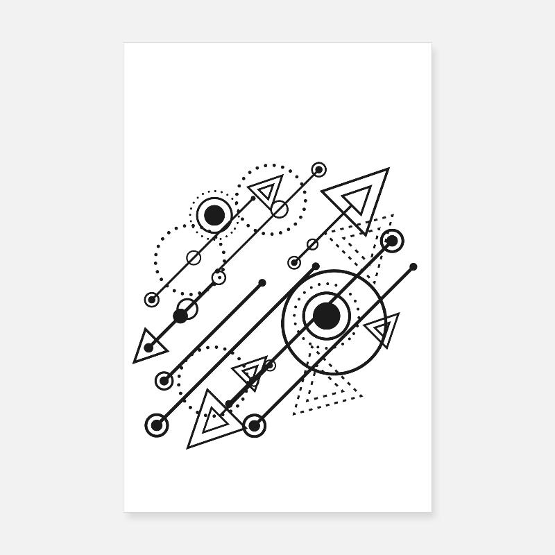 Flux d’énergie géométriques Poster 20 x 30 cm