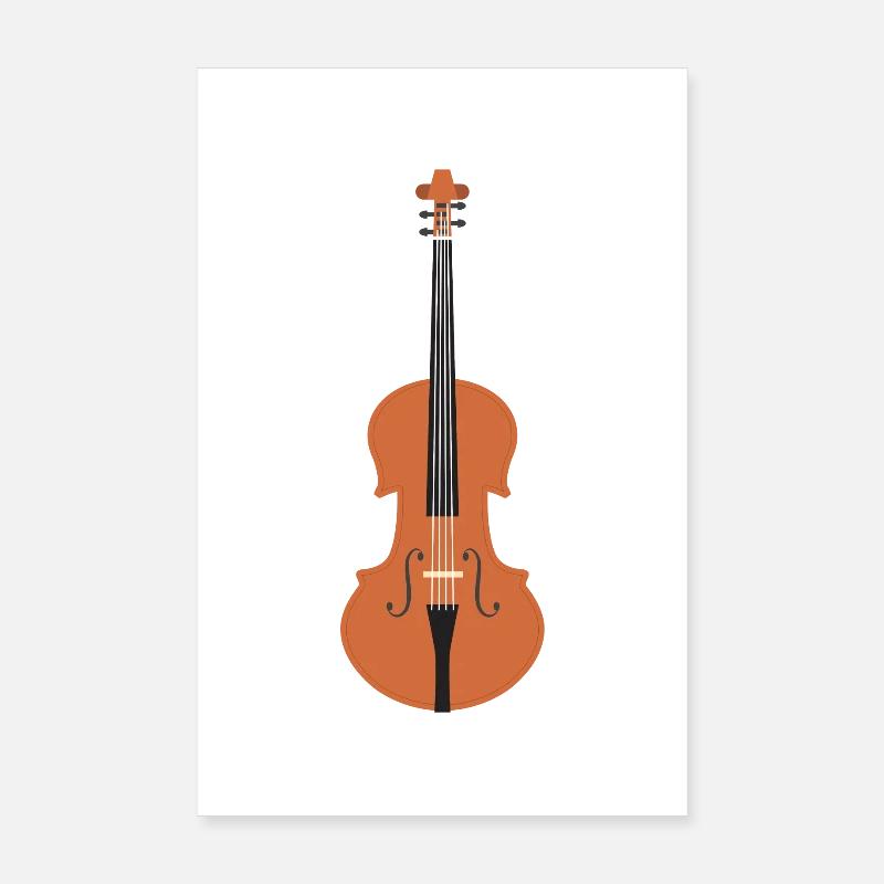 Violin playing musical instrument String instrument Poster 8" x 12" (20x30 cm)