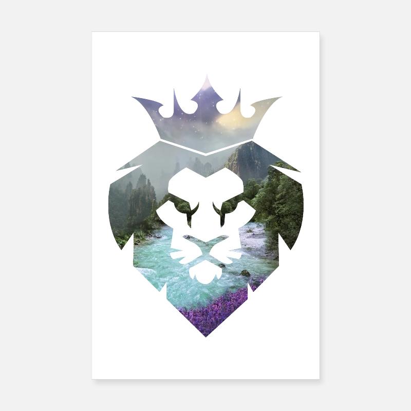 Lion Poster 20 x 30 cm