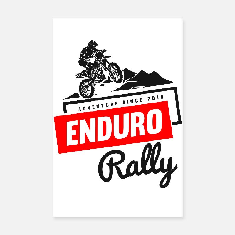 Enduro Rallye Aventure Stunt Moto Cross Biker Poster 20 x 30 cm