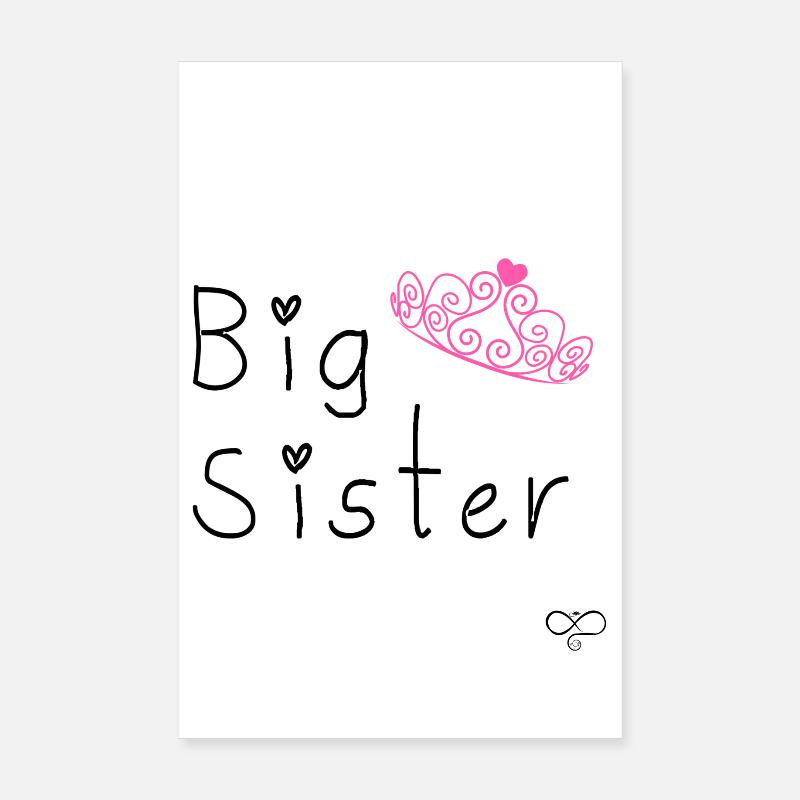 Große Schwester Poster 20x30 cm