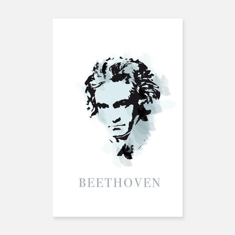 beethoven classical music composer concert deaf pop Poster 8" x 12" (20x30 cm)