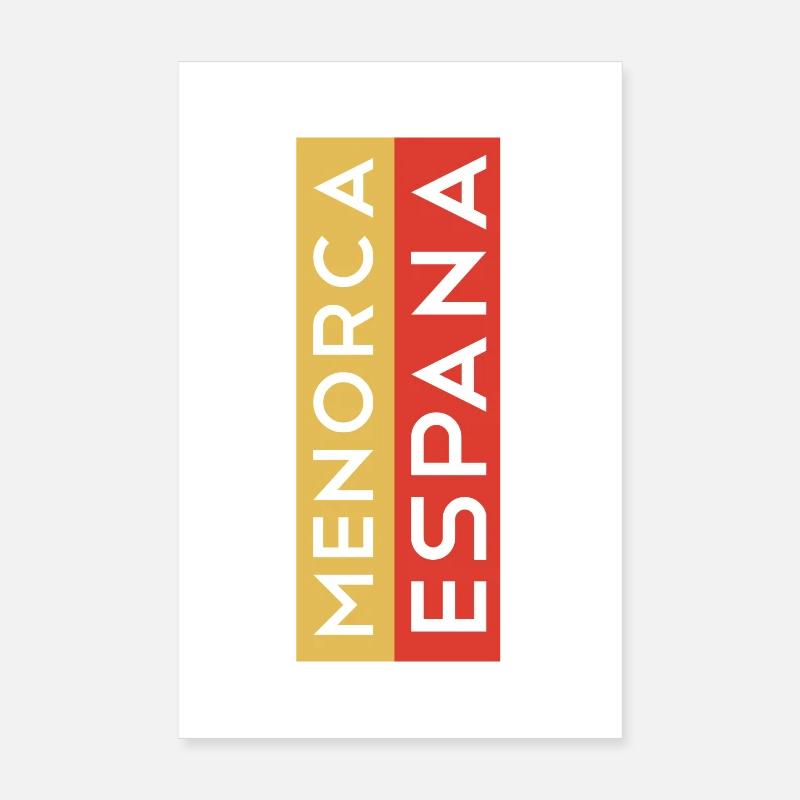 T-shirt souvenir de Minorque Pull Minorca Poster 20 x 30 cm