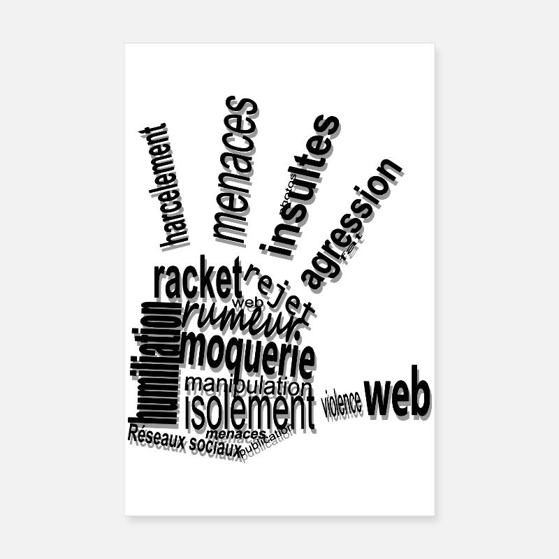 harcelement Poster 20 x 30 cm