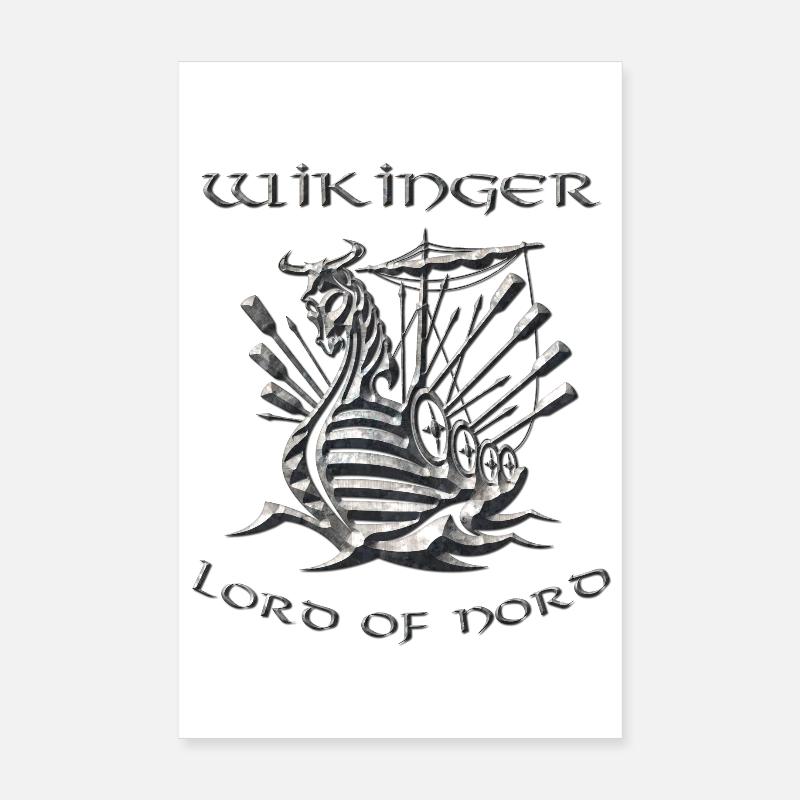Vikings 5 - Poster 20 x 30 cm - blanc