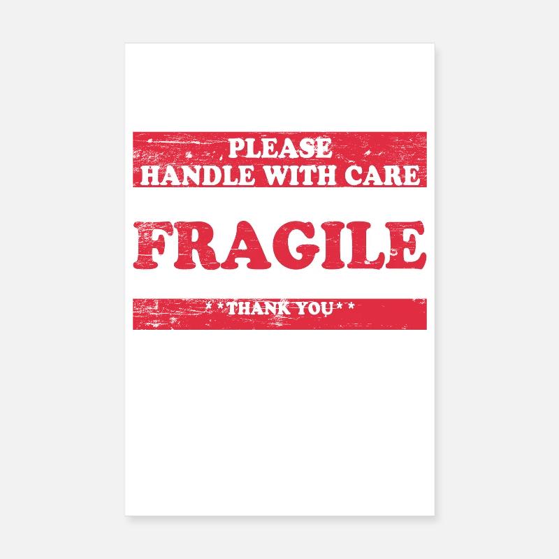 Handle With Care / Valuable Content / Mindfulness Poster 8" x 12" (20x30 cm)