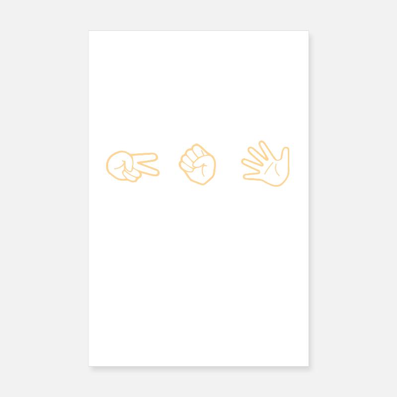 Pierre, papier, ciseaux Poster 20 x 30 cm